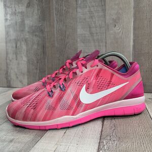 Nike Free 5.0 Womens 8.5 TR Fit 5 Running Shoes Trainers Sneaker Pink 704695-601